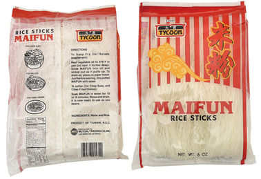 Soem getrocknete flache Reis-Nudeln keine Pigment organischen grünen Produkte 100% Natrual
