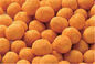 Gelbe Farbüberzogene würzige überzogene Erdnuss-Cracker-gesunder sicherer roher Bestandteil
