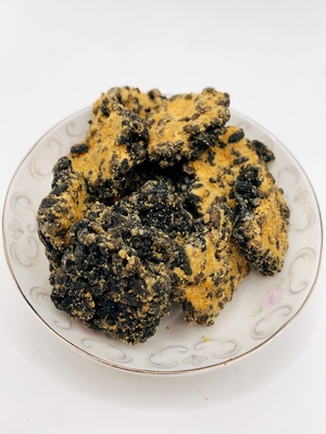 Schwarzgold Guoba Salzige Eigelb und Schweinefleisch Floss Geschmack Reis Cracker Mischen Knuspriges Reis Braten Reis Kruste