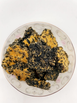 Schwarzgold Guoba Salzige Eigelb und Schweinefleisch Floss Geschmack Reis Cracker Mischen Knuspriges Reis Braten Reis Kruste