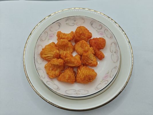 Schneckenförmige geschwollene Snacks