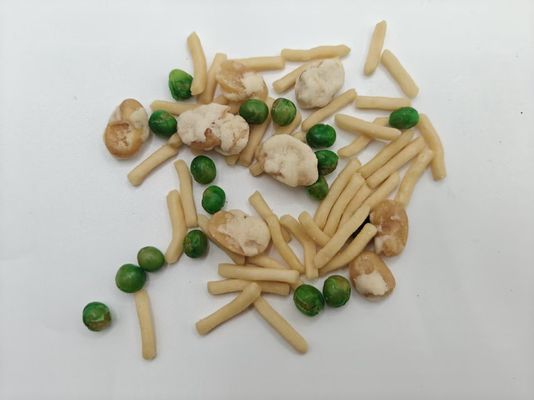 mit Salz gebackene Gemisch-Garnelen- und Bohnen-Scheiben Snack