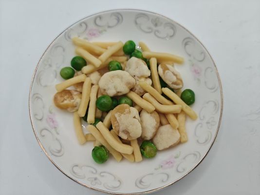 mit Salz gebackene Gemisch-Garnelen- und Bohnen-Scheiben Snack