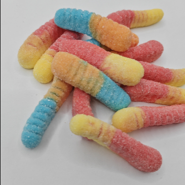 Individuelle Caterpillar Weichbonbons 20g*20 Stück, Verpackungsgröße, gesunde Gummibärchen-Fruchtsnacks für Kinder zum Naschen