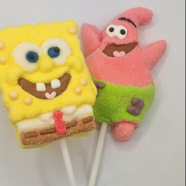 Zeichentrickfigur Marshmallow Lollipops