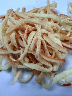 Salzige Tintenfischstreifen