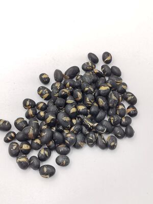 Knusprig, schmackhaft, nahrhaft, gesalzen, schwarze Bohnen, geröstet, Sojabohnen