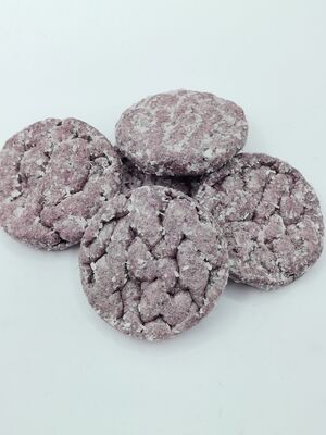 Natürliche Lila-Süßkartoffel-Geschmack Reiskuchen mit leichter, knackiger Textur und gesunde, nicht gebratene Sojabohnen Snacks