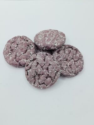 Natürliche Lila-Süßkartoffel-Geschmack Reiskuchen mit leichter, knackiger Textur und gesunde, nicht gebratene Sojabohnen Snacks