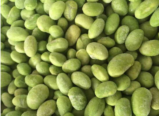 Natürliche gefrorene verarbeitete Nahrung, gesunde Tiefkühlkost frische grüne Edamame-Erbsen
