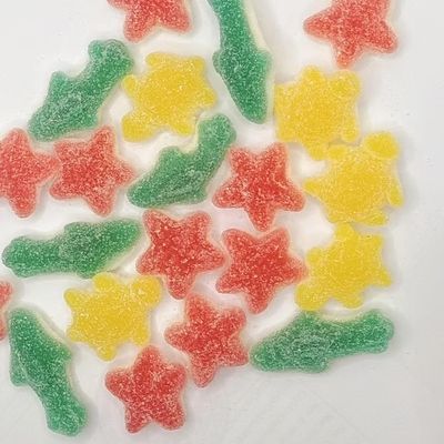 Bunte, geformte Gummibonbons, verschiedene Fruchtgeschmacksrichtungen, lustige Snacks