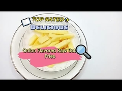 Zwiebelgeschmeckte roh geschnittene Pommes