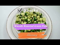 Wasabi Geschmack Mehl Beschichtet Geröstete grüne Erbsen Vollnahrung Knuspriges Gesundheitsnahrungsmittel