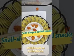 Schneckenförmige geschwollene Snacks