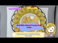 Knuspriges, knuspriges Reis mit BBQ-Infusion für Liebhaber von schmackhaften Snacks