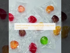 Bunte, einzeln verpackte, gesunde Fruchtgummi-Bonbons mit Fruchtgeschmack